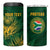 Custom South Africa Cricket 4 in 1 Can Cooler Tumbler Go Champions Proteas - Wonder Print Shop