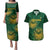 Custom South Africa Cricket Couples Matching Puletasi and Hawaiian Shirt Go Champions Proteas - Wonder Print Shop