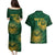 Custom South Africa Cricket Couples Matching Puletasi and Hawaiian Shirt Go Champions Proteas - Wonder Print Shop