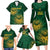 Custom South Africa Cricket Family Matching Long Sleeve Bodycon Dress and Hawaiian Shirt Go Champions Proteas - Wonder Print Shop