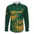 Custom South Africa Cricket Family Matching Long Sleeve Bodycon Dress and Hawaiian Shirt Go Champions Proteas - Wonder Print Shop