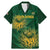 Custom South Africa Cricket Family Matching Mermaid Dress and Hawaiian Shirt Go Champions Proteas - Wonder Print Shop