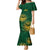 Custom South Africa Cricket Family Matching Mermaid Dress and Hawaiian Shirt Go Champions Proteas - Wonder Print Shop