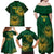 Custom South Africa Cricket Family Matching Off Shoulder Maxi Dress and Hawaiian Shirt Go Champions Proteas - Wonder Print Shop