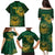 Custom South Africa Cricket Family Matching Puletasi and Hawaiian Shirt Go Champions Proteas - Wonder Print Shop