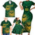 Custom South Africa Cricket Family Matching Short Sleeve Bodycon Dress and Hawaiian Shirt Go Champions Proteas - Wonder Print Shop