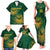 Custom South Africa Cricket Family Matching Tank Maxi Dress and Hawaiian Shirt Go Champions Proteas - Wonder Print Shop