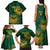 Custom South Africa Cricket Family Matching Tank Maxi Dress and Hawaiian Shirt Go Champions Proteas - Wonder Print Shop