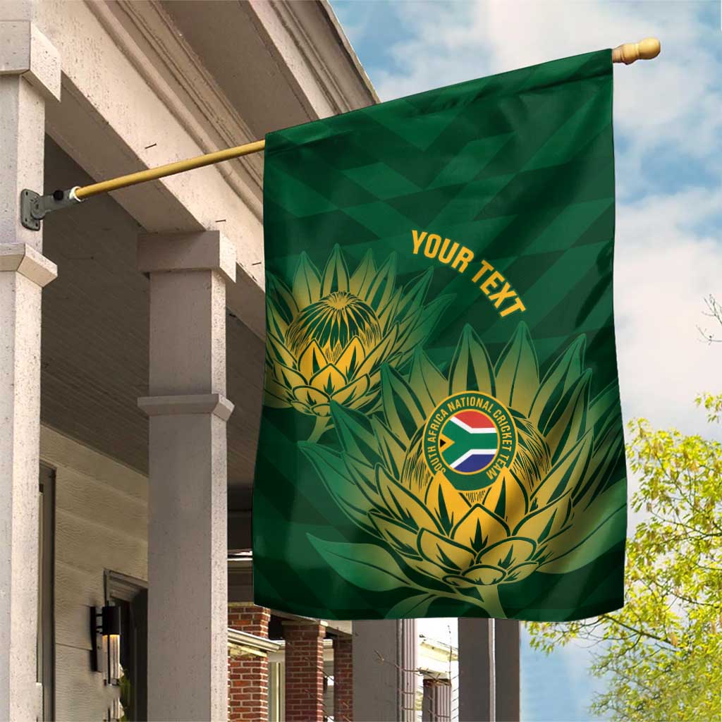 Custom South Africa Cricket Garden Flag Go Champions Proteas - Wonder Print Shop