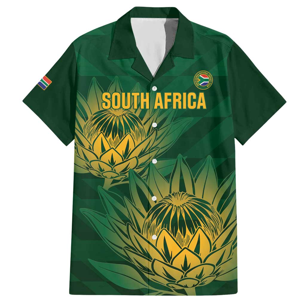 Custom South Africa Cricket Hawaiian Shirt Go Champions Proteas - Wonder Print Shop