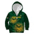 Custom South Africa Cricket Kid Hoodie Go Champions Proteas - Wonder Print Shop