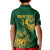 Custom South Africa Cricket Kid Polo Shirt Go Champions Proteas - Wonder Print Shop