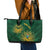 Custom South Africa Cricket Leather Tote Bag Go Champions Proteas - Wonder Print Shop