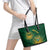 Custom South Africa Cricket Leather Tote Bag Go Champions Proteas - Wonder Print Shop