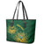 Custom South Africa Cricket Leather Tote Bag Go Champions Proteas - Wonder Print Shop