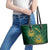 Custom South Africa Cricket Leather Tote Bag Go Champions Proteas - Wonder Print Shop