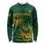 Custom South Africa Cricket Long Sleeve Shirt Go Champions Proteas - Wonder Print Shop