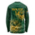 Custom South Africa Cricket Long Sleeve Shirt Go Champions Proteas - Wonder Print Shop