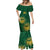 Custom South Africa Cricket Mermaid Dress Go Champions Proteas - Wonder Print Shop