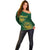 Custom South Africa Cricket Off Shoulder Sweater Go Champions Proteas - Wonder Print Shop