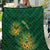 Custom South Africa Cricket Quilt Go Champions Proteas