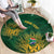 Custom South Africa Cricket Round Carpet Go Champions Proteas