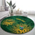 Custom South Africa Cricket Round Carpet Go Champions Proteas