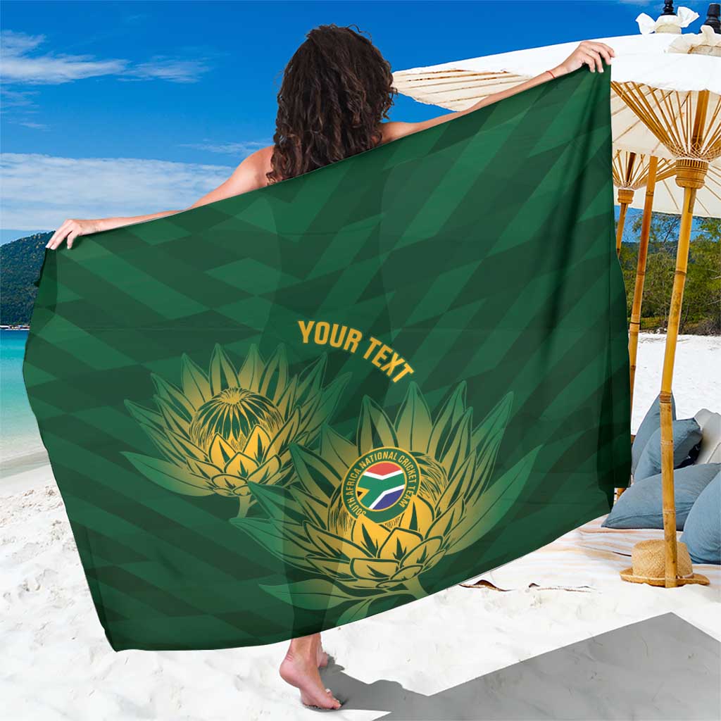 Custom South Africa Cricket Sarong Go Champions Proteas