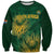 Custom South Africa Cricket Sweatshirt Go Champions Proteas