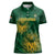 Custom South Africa Cricket Women Polo Shirt Go Champions Proteas