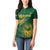 Custom South Africa Cricket Women Polo Shirt Go Champions Proteas