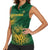 Custom South Africa Cricket Women Sleeveless Polo Shirt Go Champions Proteas