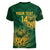 Custom South Africa Cricket Women V-Neck T-Shirt Go Champions Proteas