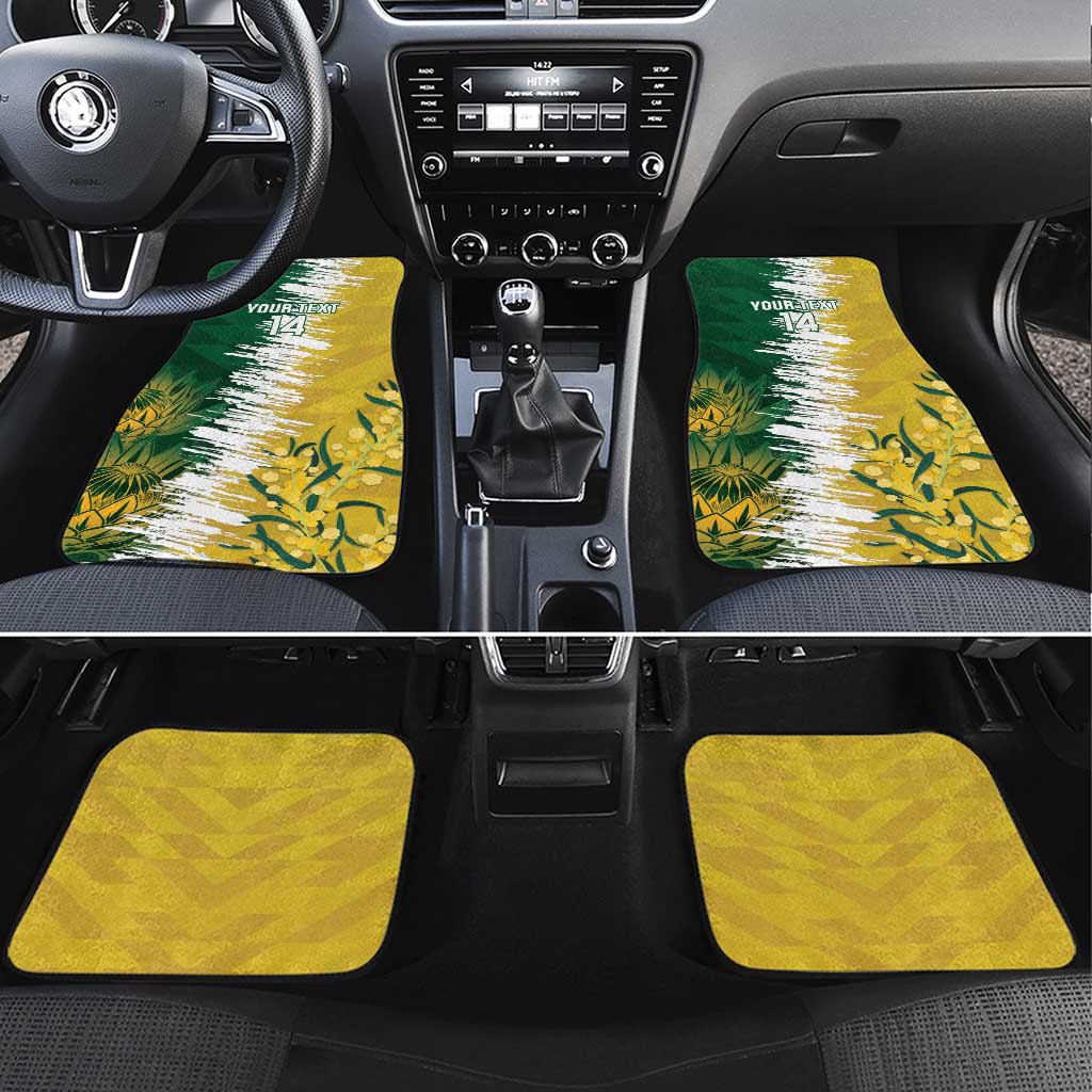 Custom Australia And South Africa Cricket Car Mats Aussies Proteas Together - Wonder Print Shop