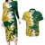 Custom Australia And South Africa Cricket Couples Matching Long Sleeve Bodycon Dress and Hawaiian Shirt Aussies Proteas Together - Wonder Print Shop