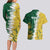 Custom Australia And South Africa Cricket Couples Matching Long Sleeve Bodycon Dress and Hawaiian Shirt Aussies Proteas Together - Wonder Print Shop