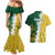 Custom Australia And South Africa Cricket Couples Matching Mermaid Dress and Hawaiian Shirt Aussies Proteas Together - Wonder Print Shop