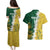 Custom Australia And South Africa Cricket Couples Matching Puletasi and Hawaiian Shirt Aussies Proteas Together - Wonder Print Shop