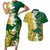 Custom Australia And South Africa Cricket Couples Matching Short Sleeve Bodycon Dress and Hawaiian Shirt Aussies Proteas Together - Wonder Print Shop