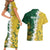 Custom Australia And South Africa Cricket Couples Matching Short Sleeve Bodycon Dress and Hawaiian Shirt Aussies Proteas Together - Wonder Print Shop