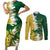 Custom Australia And South Africa Cricket Couples Matching Short Sleeve Bodycon Dress and Long Sleeve Button Shirt Aussies Proteas Together - Wonder Print Shop