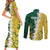 Custom Australia And South Africa Cricket Couples Matching Short Sleeve Bodycon Dress and Long Sleeve Button Shirt Aussies Proteas Together - Wonder Print Shop