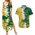 Custom Australia And South Africa Cricket Couples Matching Summer Maxi Dress and Hawaiian Shirt Aussies Proteas Together - Wonder Print Shop