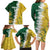 Custom Australia And South Africa Cricket Family Matching Long Sleeve Bodycon Dress and Hawaiian Shirt Aussies Proteas Together - Wonder Print Shop