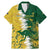 Custom Australia And South Africa Cricket Family Matching Mermaid Dress and Hawaiian Shirt Aussies Proteas Together - Wonder Print Shop