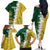 Custom Australia And South Africa Cricket Family Matching Off The Shoulder Long Sleeve Dress and Hawaiian Shirt Aussies Proteas Together - Wonder Print Shop