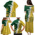 Custom Australia And South Africa Cricket Family Matching Puletasi and Hawaiian Shirt Aussies Proteas Together - Wonder Print Shop