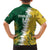 Custom Australia And South Africa Cricket Family Matching Short Sleeve Bodycon Dress and Hawaiian Shirt Aussies Proteas Together - Wonder Print Shop