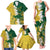 Custom Australia And South Africa Cricket Family Matching Tank Maxi Dress and Hawaiian Shirt Aussies Proteas Together - Wonder Print Shop