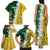 Custom Australia And South Africa Cricket Family Matching Tank Maxi Dress and Hawaiian Shirt Aussies Proteas Together - Wonder Print Shop